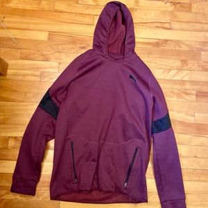 PUMA Bergundy hoodie size XL